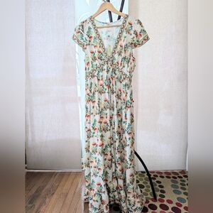 NWT Max Studio Floral Maxi Dress - Sz L